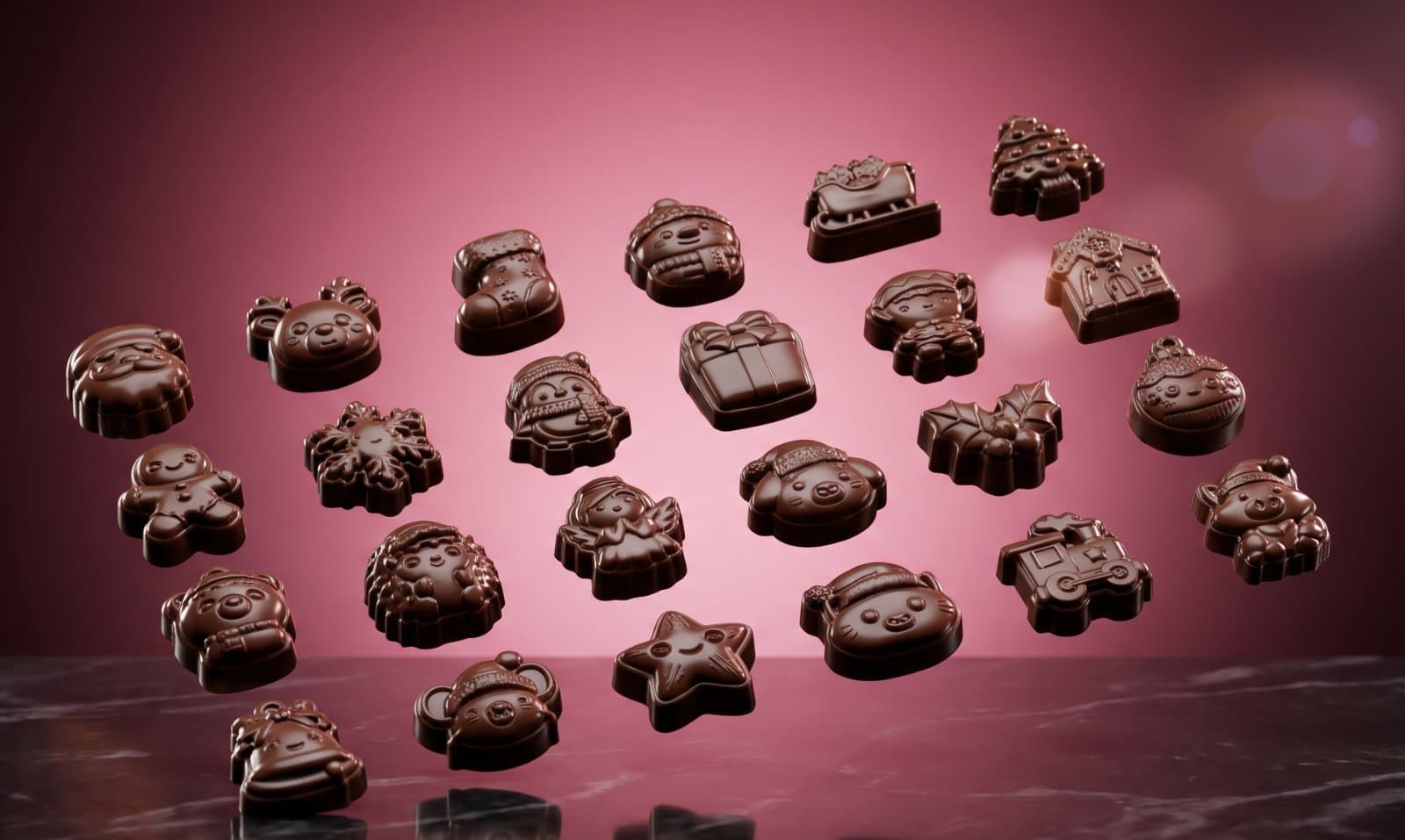 Adventskalender chocoladefiguurtjes