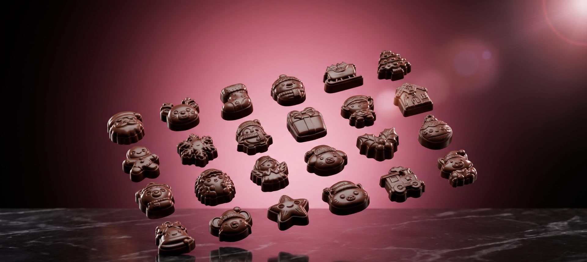 Kerst chocoladefiguurtjes