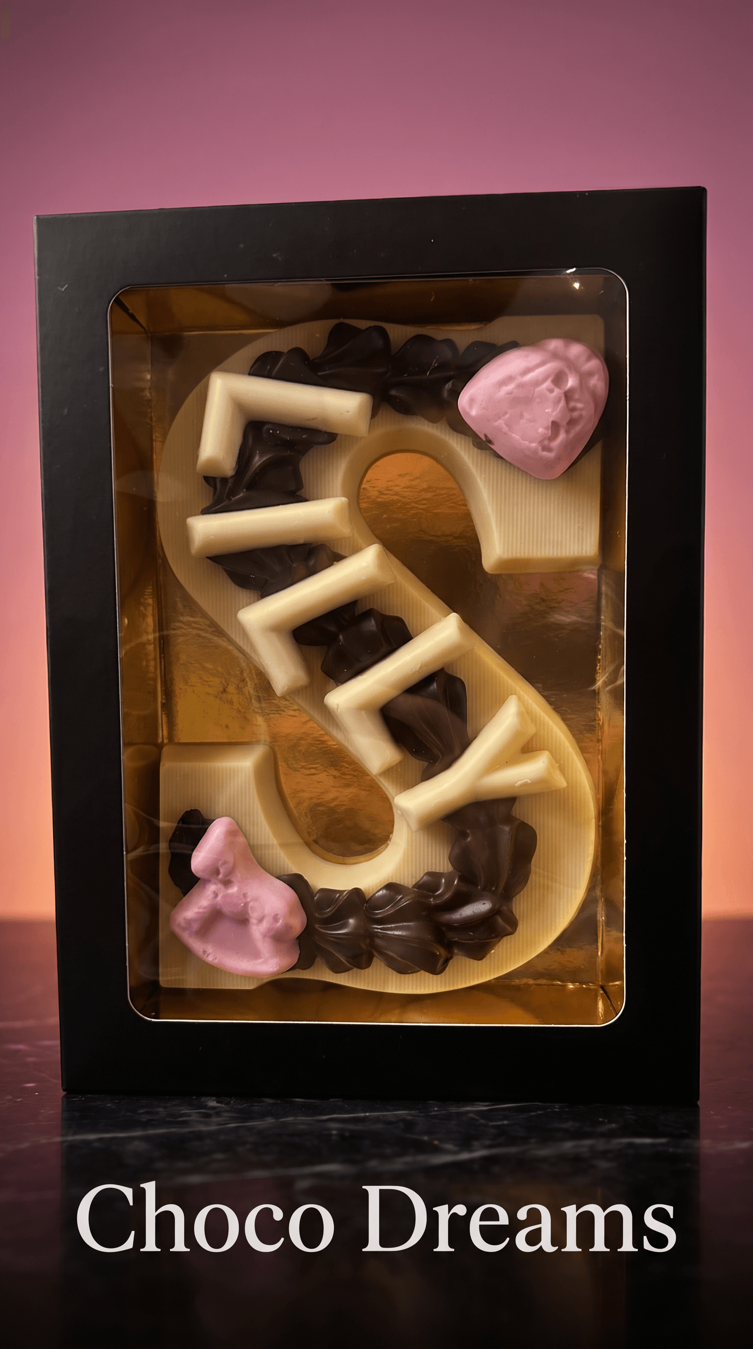 Chocolade Letter met eigen naam Melk P