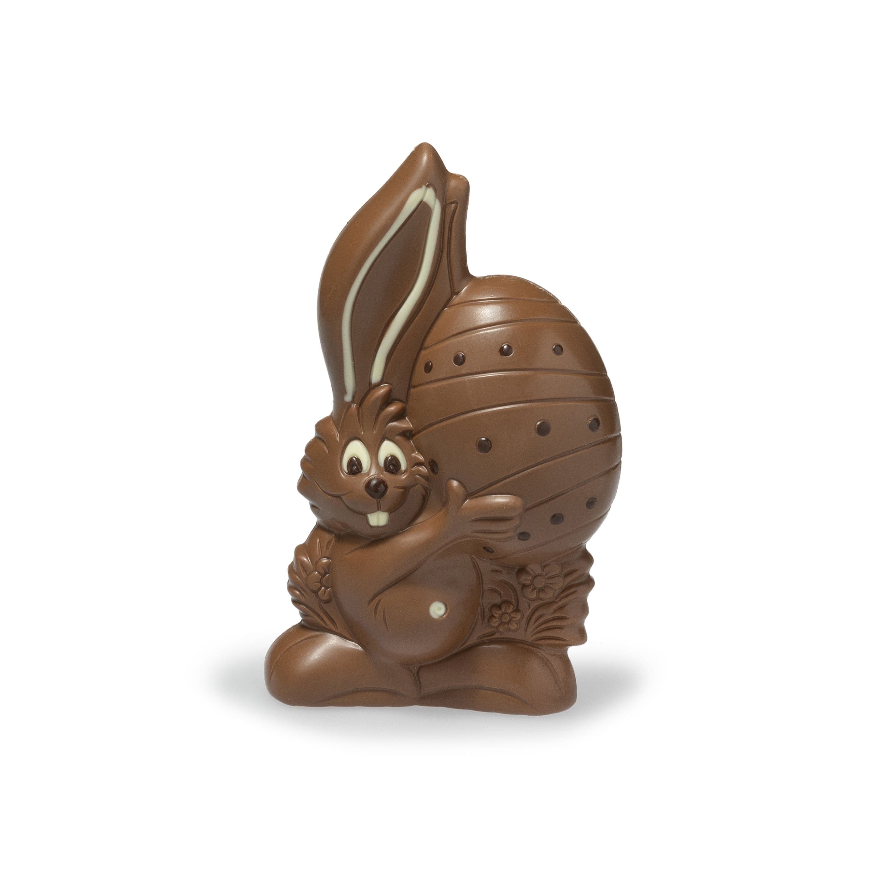 Haas Met Ei Groot Ingekleurd Melk